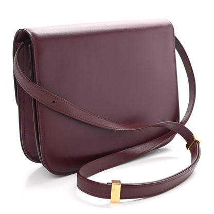 Celine Box Calfskin Medium Classic Box Flap Bag Burgundy 3 of 13