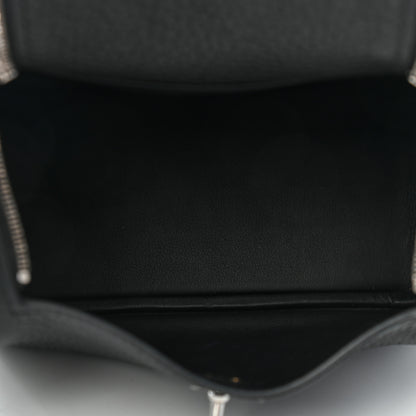 Hermes Taurillon Clemence Mini Lindy 20 Black 5 of 9