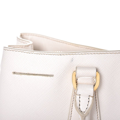 Prada Saffiano Lux Medium Tote Talco 8 of 29