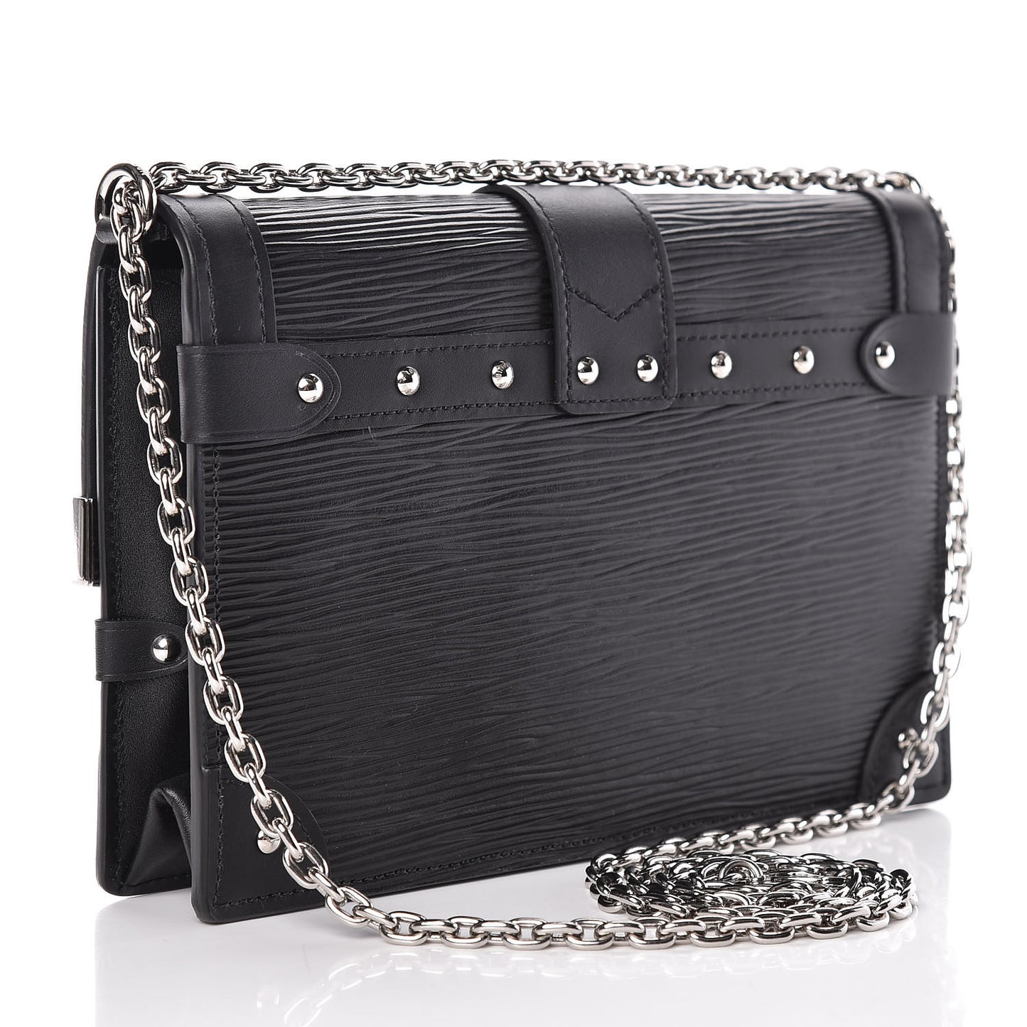Epi Trunk Chain Wallet Black