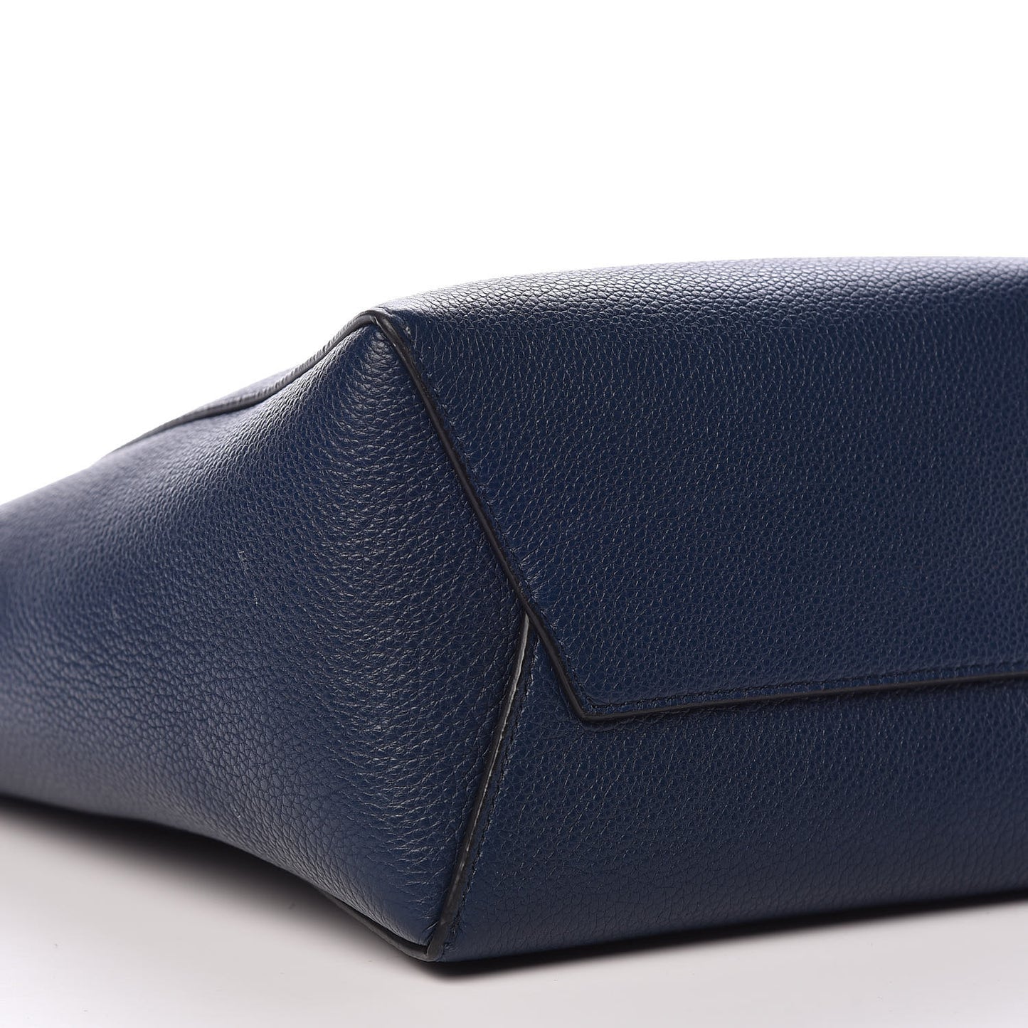 Soft Grained Calfskin Small Sangle Bucket Bag Abyss Blue