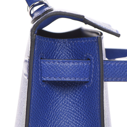 Hermes Epsom Mini Kelly Sellier 20 Bleu Electrique 17 of 35