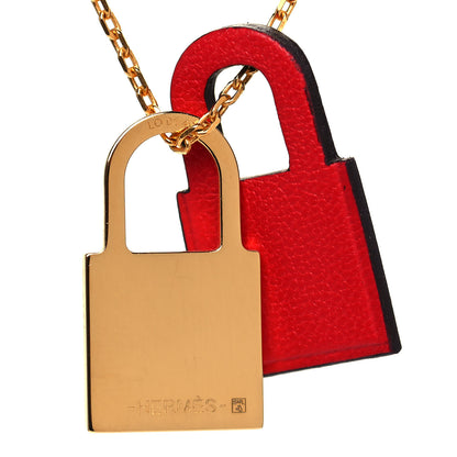 Hermes Swift Small O'Kelly Pendant Necklace Rouge De Coeur 5 of 5