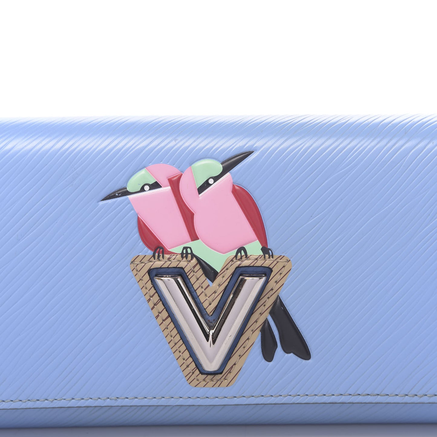 Epi Tropical Birds Twist Wallet Bleuet