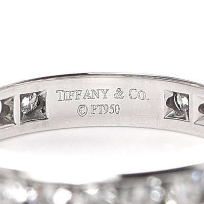 Tiffany Platinum Diamond 3mm Wedding Band Ring 48 4.5 4 of 5