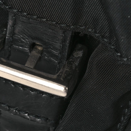 Prada Tessuto Nylon Saffiano Small Backpack Black 11 of 12
