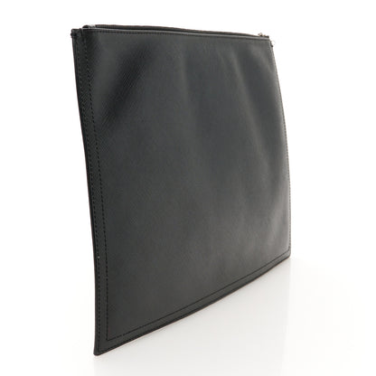 Givenchy Texutured Coated Canvas Rottweiler Print Medium Cosmetic Pouch Black 3 of 10