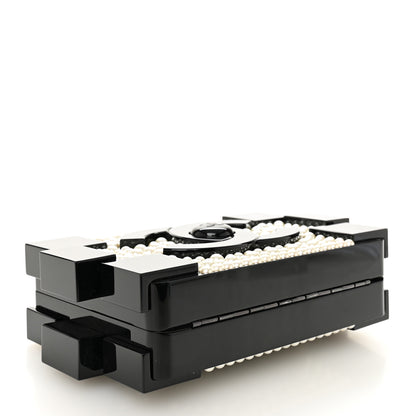 Chanel Pearl Boy Brick Lego Clutch Black 3 of 9
