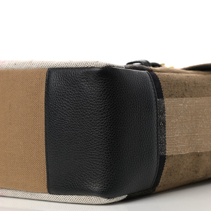 Burberry Canvas Mega Check Small Baildon Messenger Bag Black 11 of 11