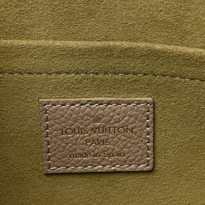 Louis Vuitton Empreinte Monogram Giant Felicie Pochette Khaki Creme 7 of 10