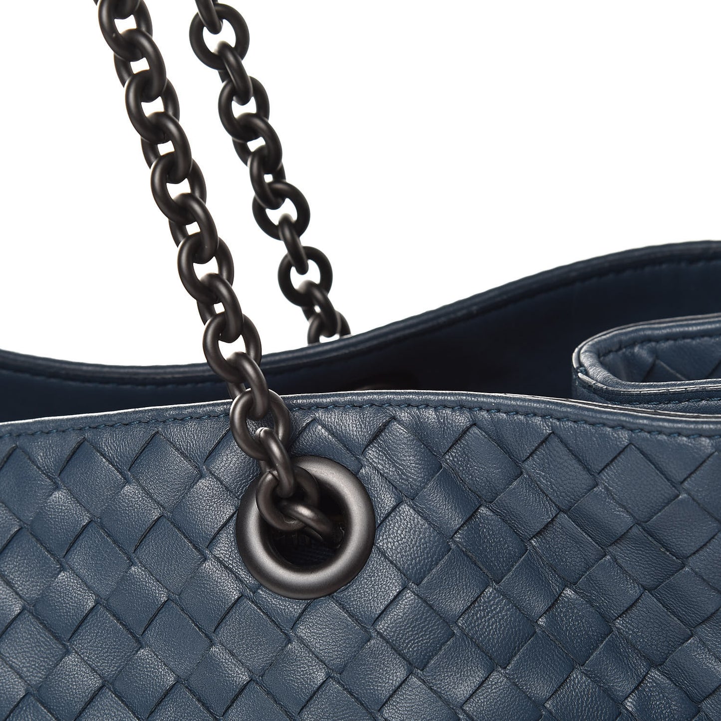 Nappa Intrecciato Medium Tote Denim