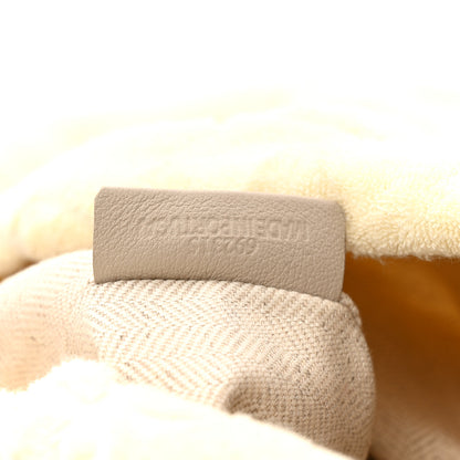 Loewe X PAULA'S IBIZA Terry Cloth Calfskin Drawstring Pouch Natural Tan 7 of 11