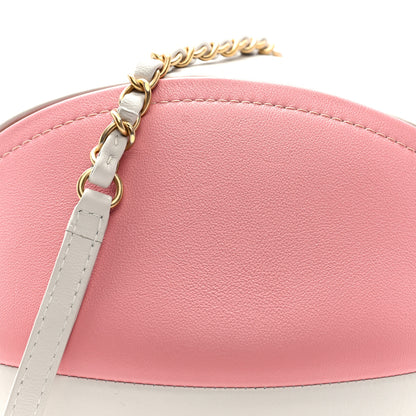 Chanel Calfskin Coco Beach Ball Bag White Pink 8 of 10