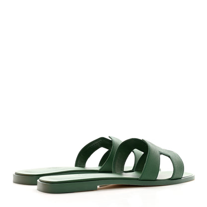 Hermes Epsom Oran Sandals 40 Vert Cactus 4 of 9