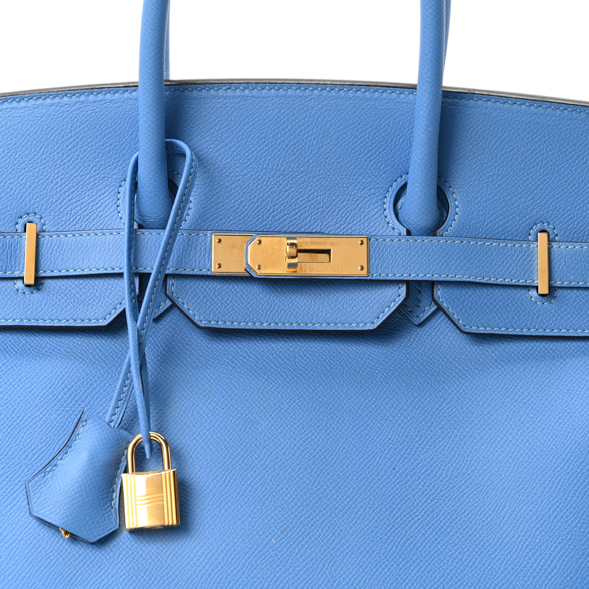 Epsom Birkin 35 Bleu Paradise