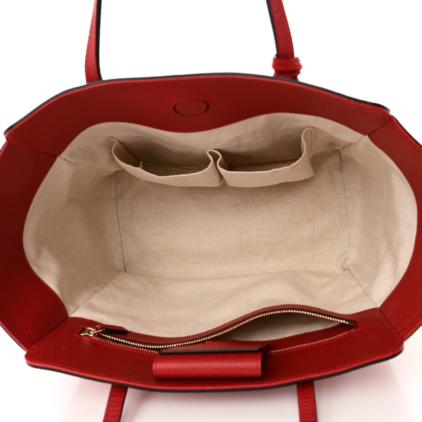 Dollar Calfskin Small Swing Tote Red