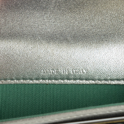 Chanel Lambskin Quilted CC Card Holder Silver 7 of 9