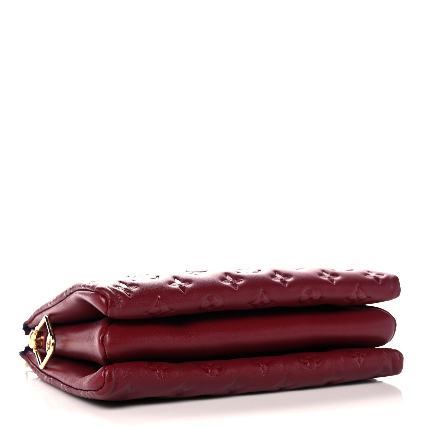 Louis Vuitton Lambskin Embossed Monogram Coussin PM Wine 4 of 9