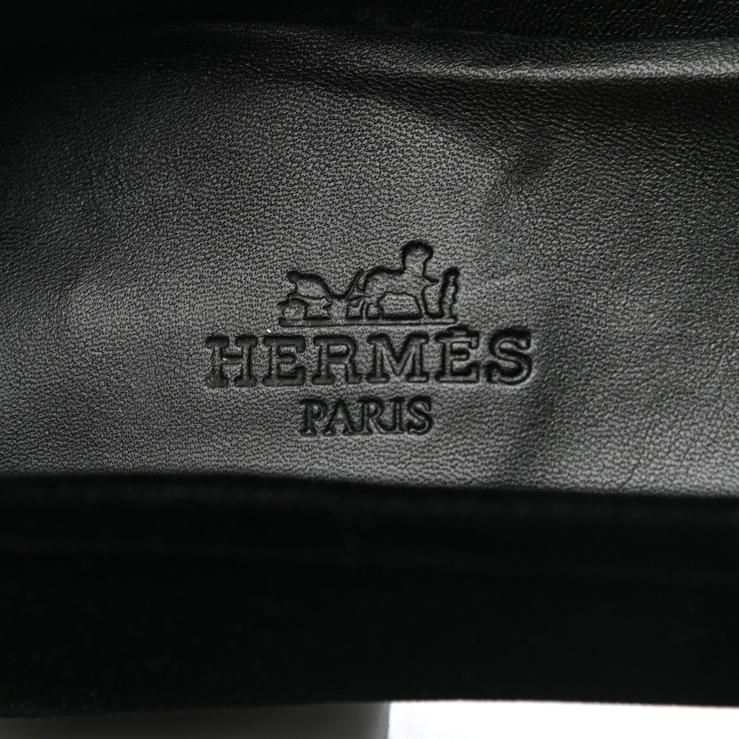 Hermes Velvet Womens Paris Loafers 40 Black 7 of 9