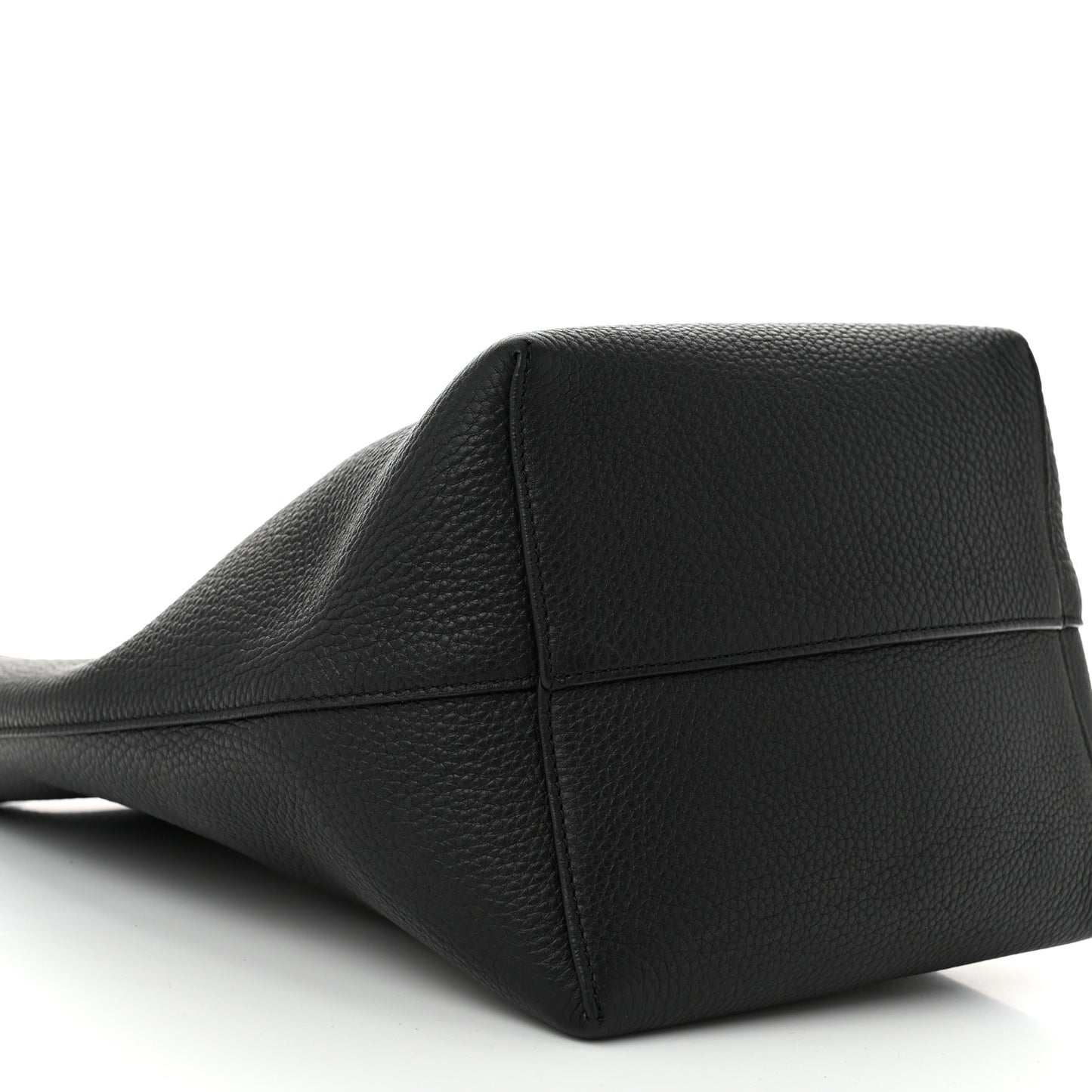 Grained Calfskin Medium N/S Park Tote Black