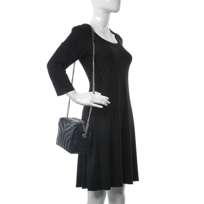Saint Laurent Calfskin Y Quilted Monogram Small Loulou Bowling Bag Black 2 of 8
