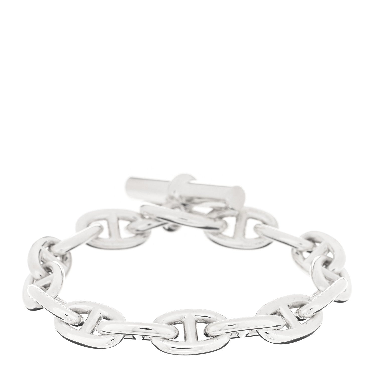 Hermes Sterling Silver MM Chaine d'Ancre Bracelet 1 of 3