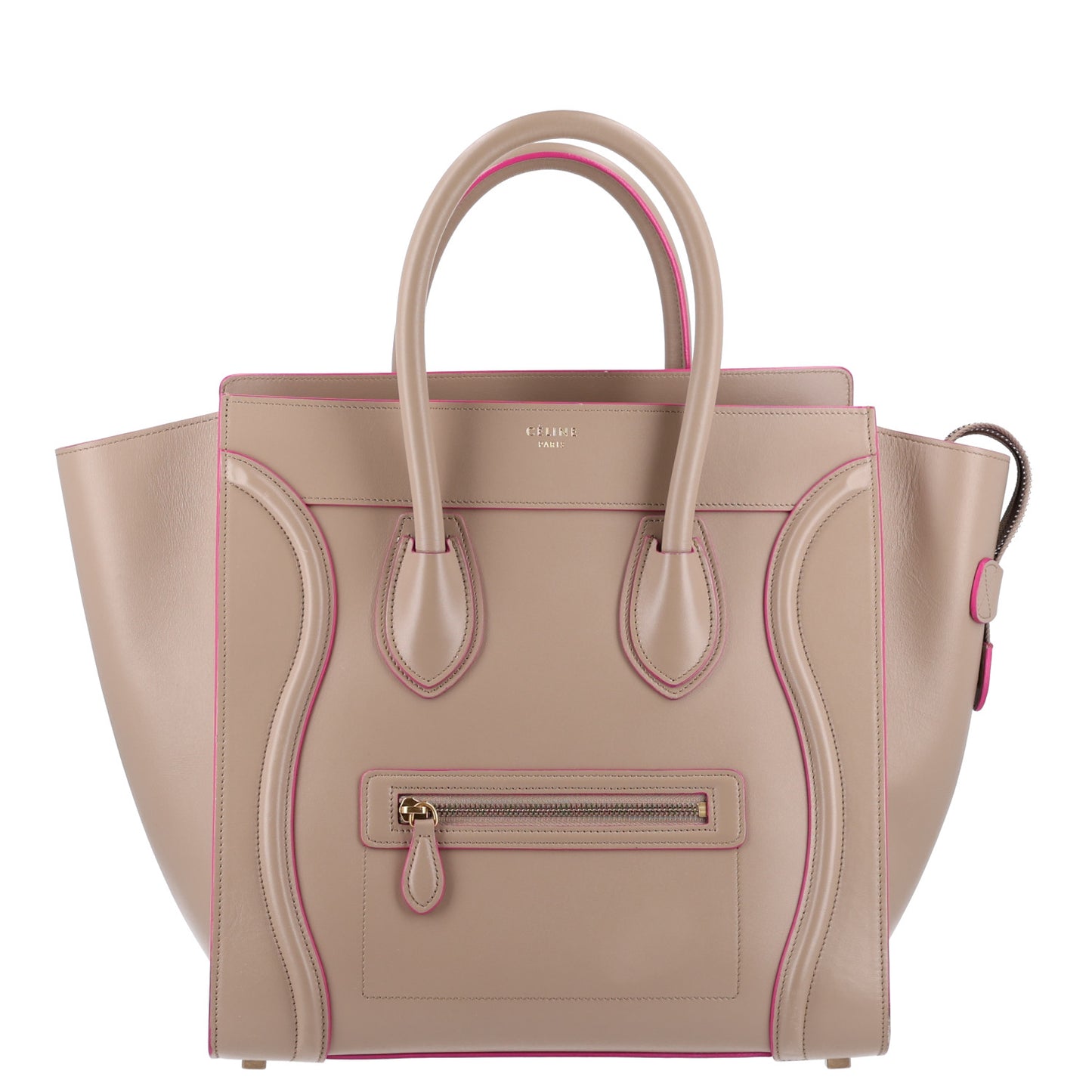 Palmelato Calfskin Mini Luggage Beige