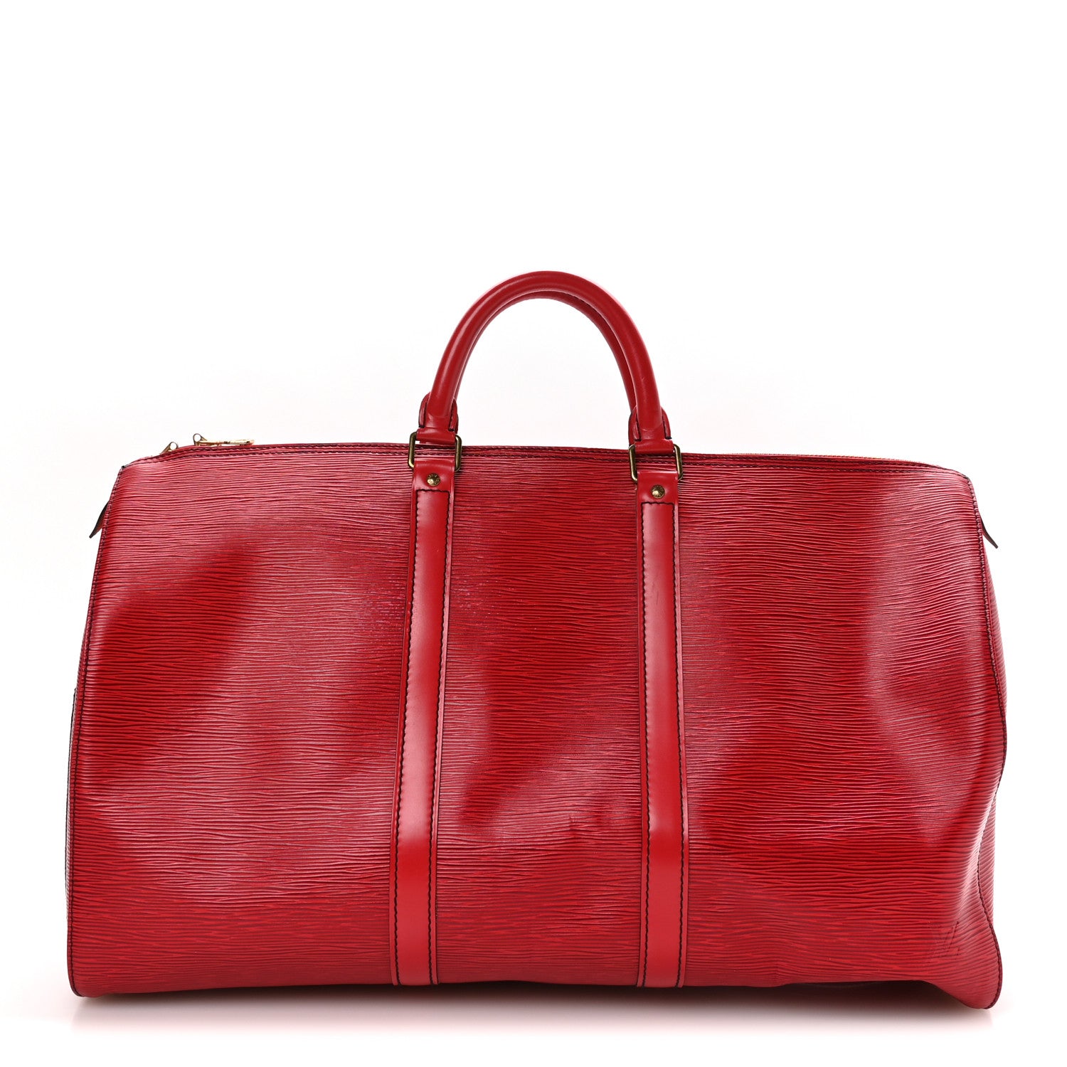 Louis Vuitton Epi Keepall 50 Castillan Red 1 of 9