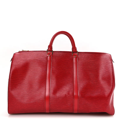 Louis Vuitton Epi Keepall 50 Castillan Red 1 of 9
