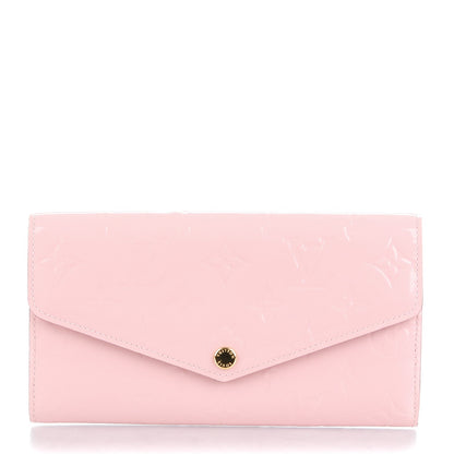 Louis Vuitton Vernis Sarah Wallet NM Rose Ballerine 1 of 7