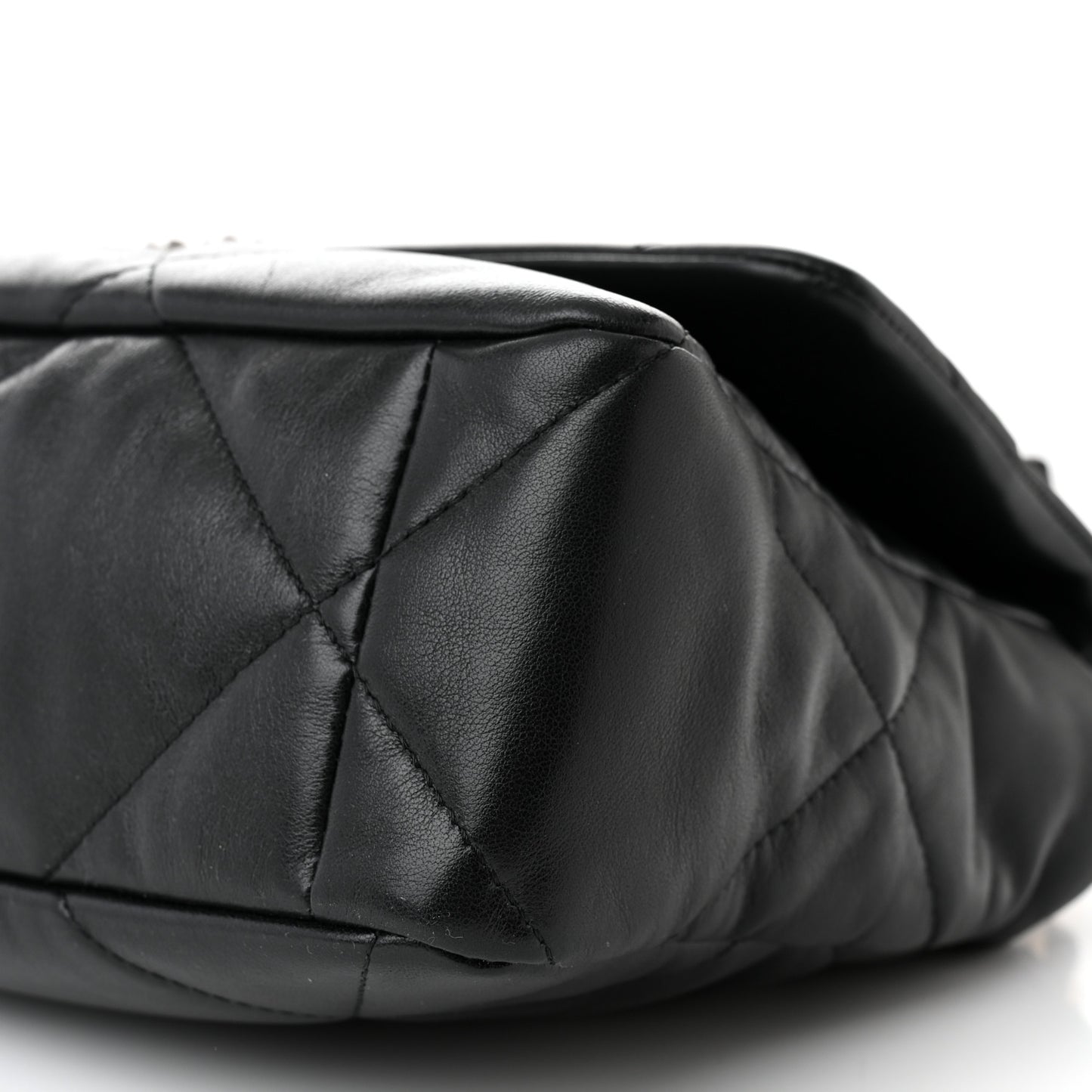 Lambskin Quilted Large Chanel 19 Flap Black