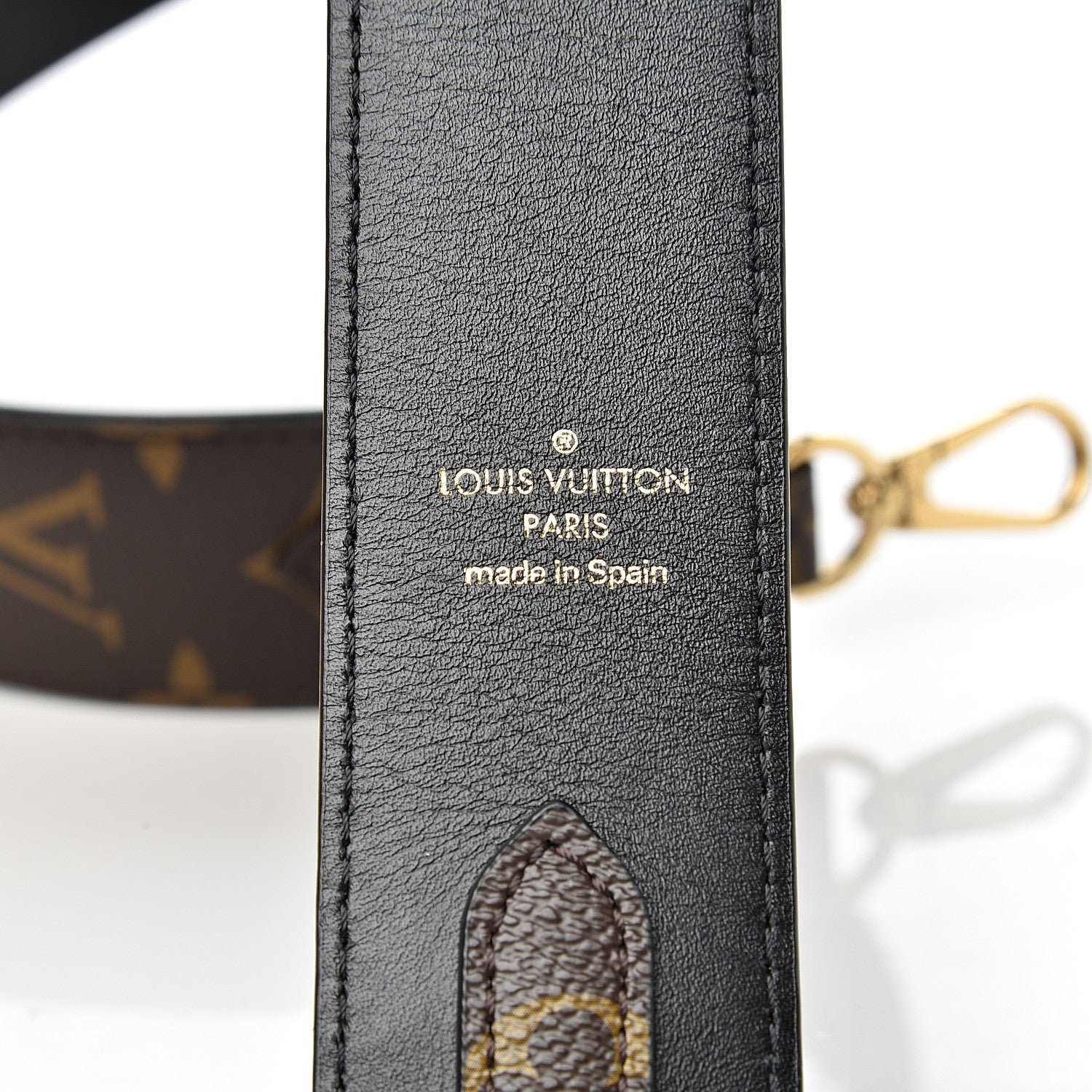 Louis Vuitton Monogram Bandouliere Shoulder Strap Black 3 of 5