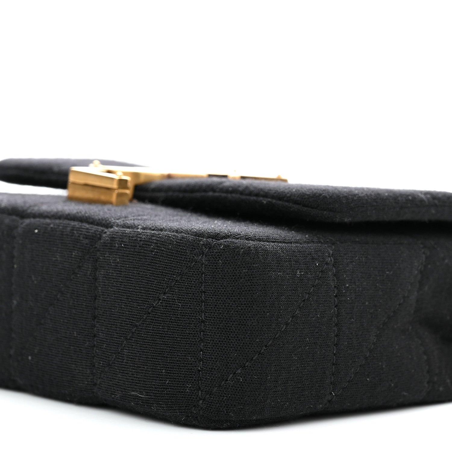 Saint Laurent Jersey Wool Patchwork Monogram Mini Jamie Baguette Black 9 of 9