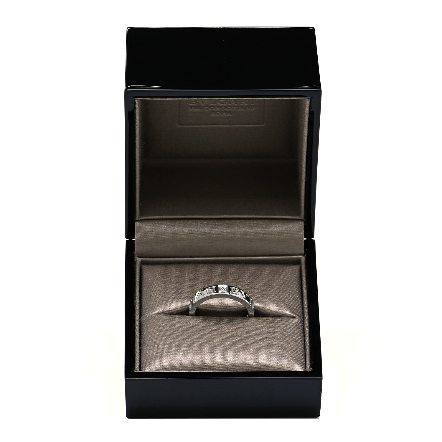 Bulgari 18K White Gold Diamond B.Zero1 Essential Band Ring 51 5.75 5 of 5