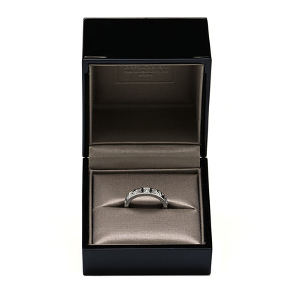 Bulgari 18K White Gold Diamond B.Zero1 Essential Band Ring 51 5.75 5 of 5