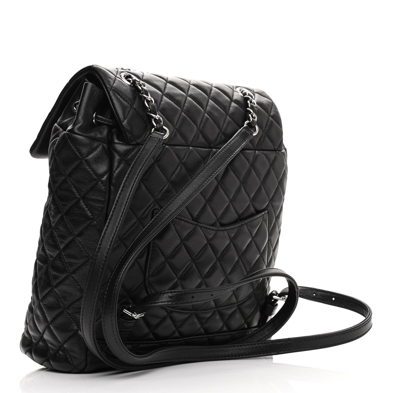 Chanel Calfskin Quilted Large Urban Spirit Backpack Black 3 of 10