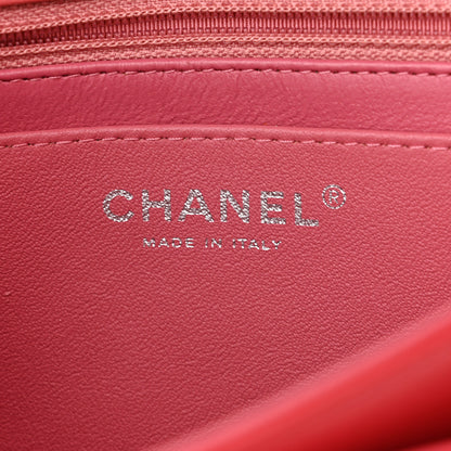 Chanel Lambskin Quilted Tri-Color Medium Valentine Charms Single Flap Pink 6 of 10