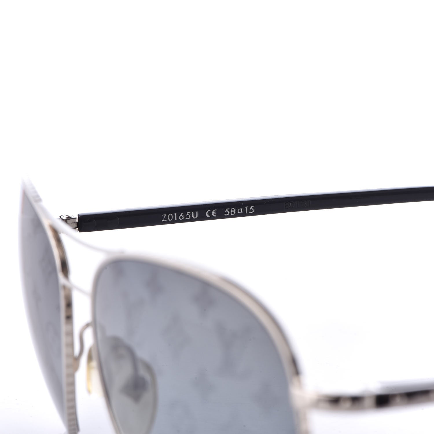 Louis Vuitton Monogram Conspiration Pilote Sunglasses Z0165U Argent 5 of 7