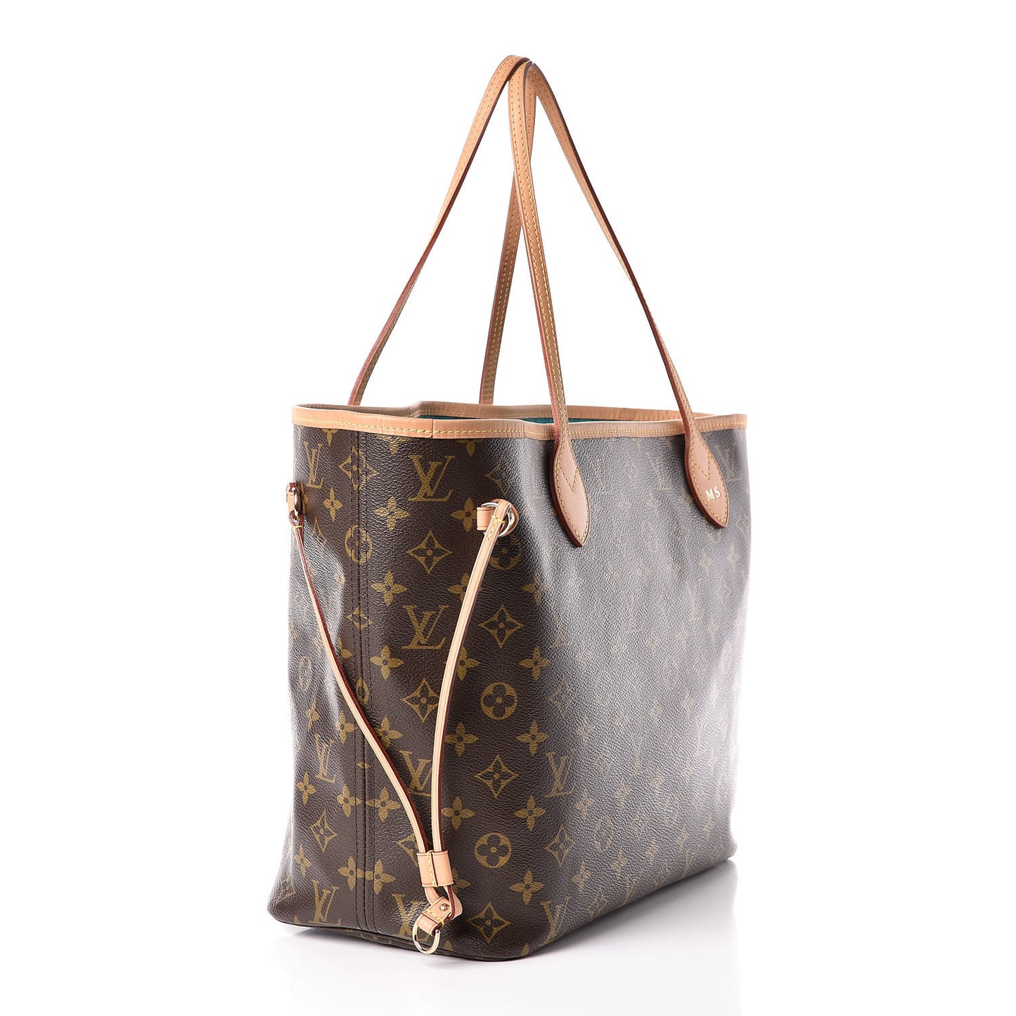 Monogram V Neverfull MM Turquoise