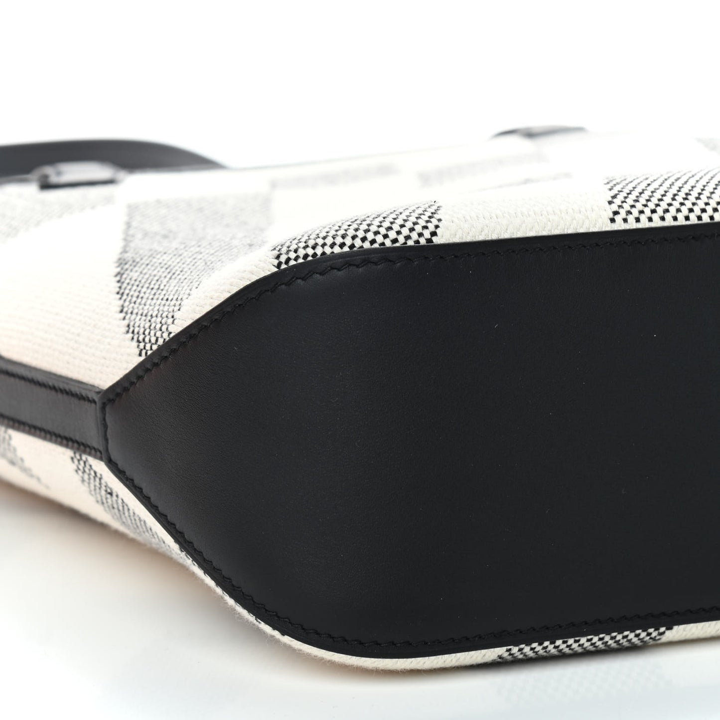 Swift H Canvas Cabas H En Biais 27 Black Ecru