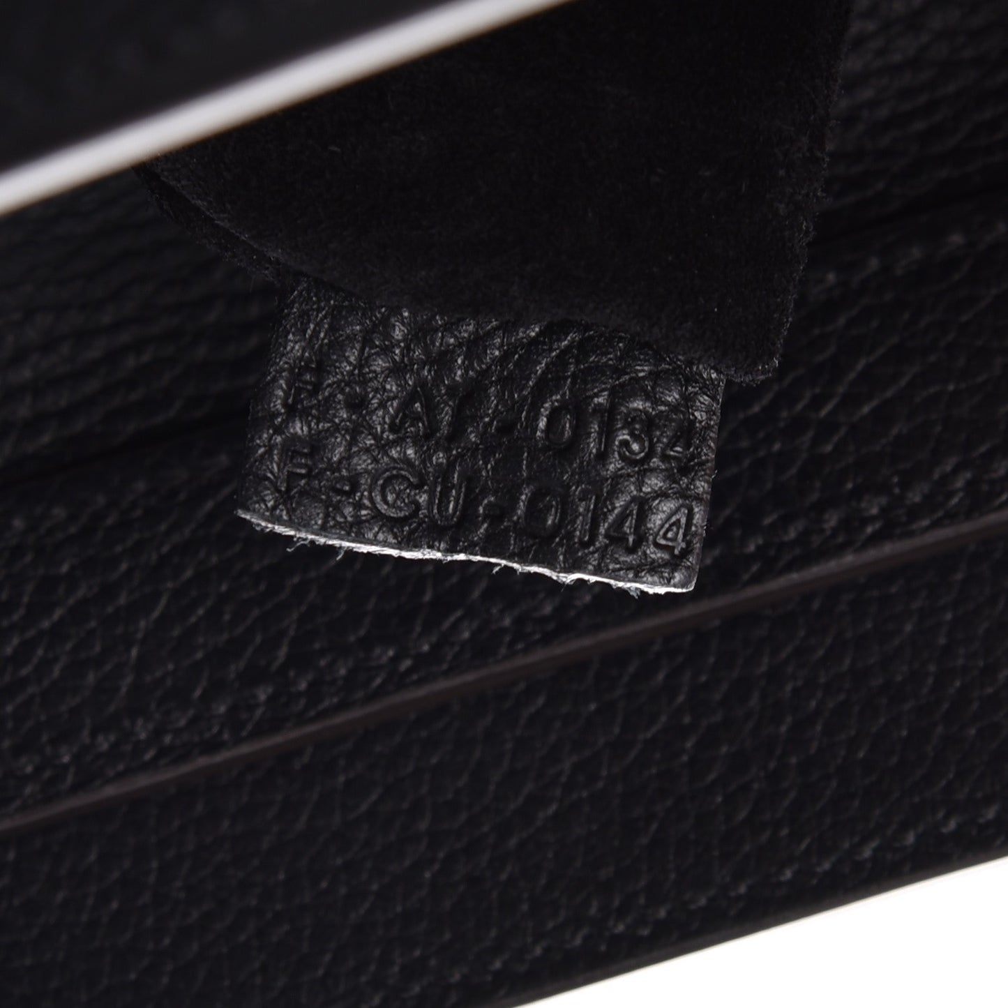 Drummed Calfskin Micro Luggage Black