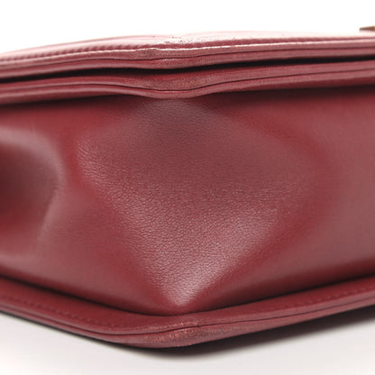 Chanel Lambskin Quilted New Medium Boy Flap Dark Red 6 of 7