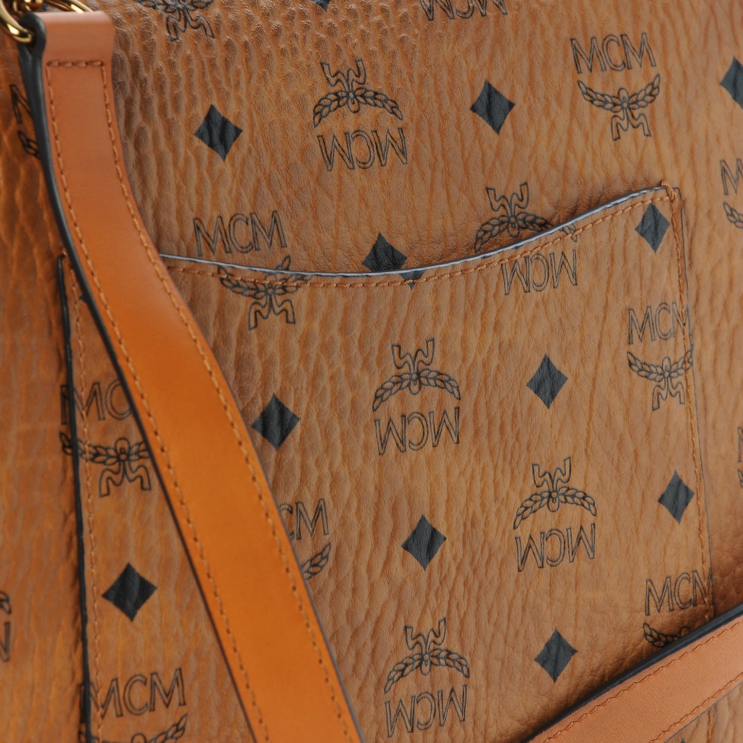 Visetos Medium Patricia Satchel Cognac