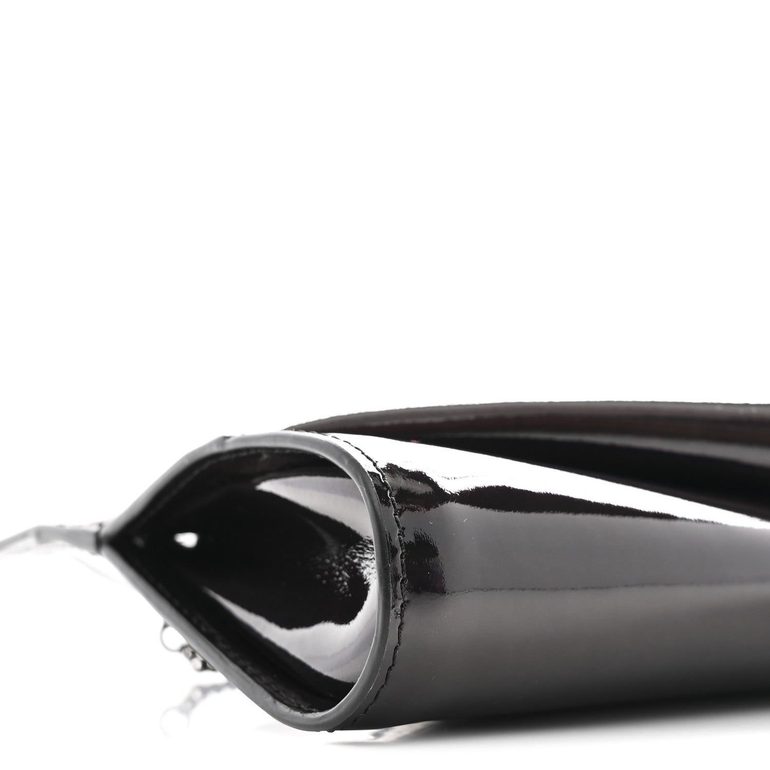 Christian Louboutin Patent Psychic Loubitwist Clutch Black 8 of 9