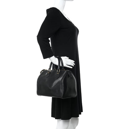 Louis Vuitton Epi Speedy 25 Black 3 of 20