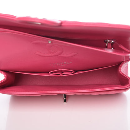 Chanel Lambskin Quilted Medium Double Flap Fuchsia 6 of 9
