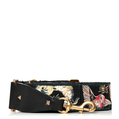 Valentino Garavani Canvas Camubutterfly Rockstud Guitar Strap Multicolor 1 of 4