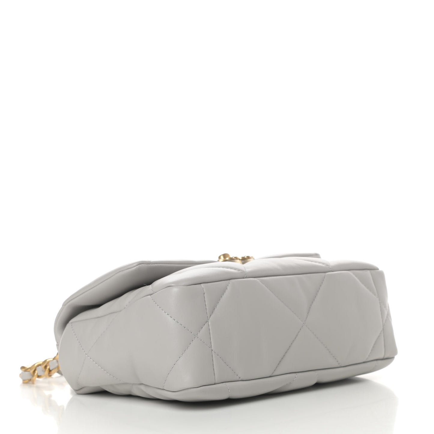 Lambskin Quilted Medium Chanel 19 Flap Grey