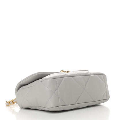 Chanel Lambskin Quilted Medium Chanel 19 Flap Grey 4 of 11