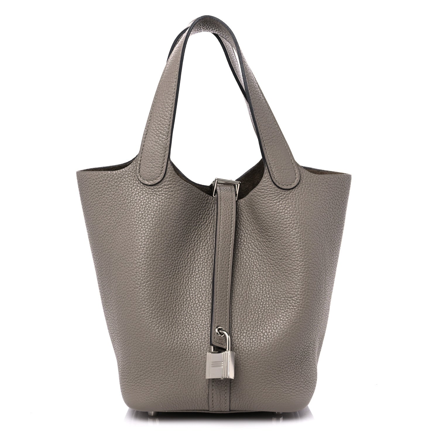 Hermes Taurillon Maurice Picotin Lock 18 PM Gris Asphalte 1 of 10
